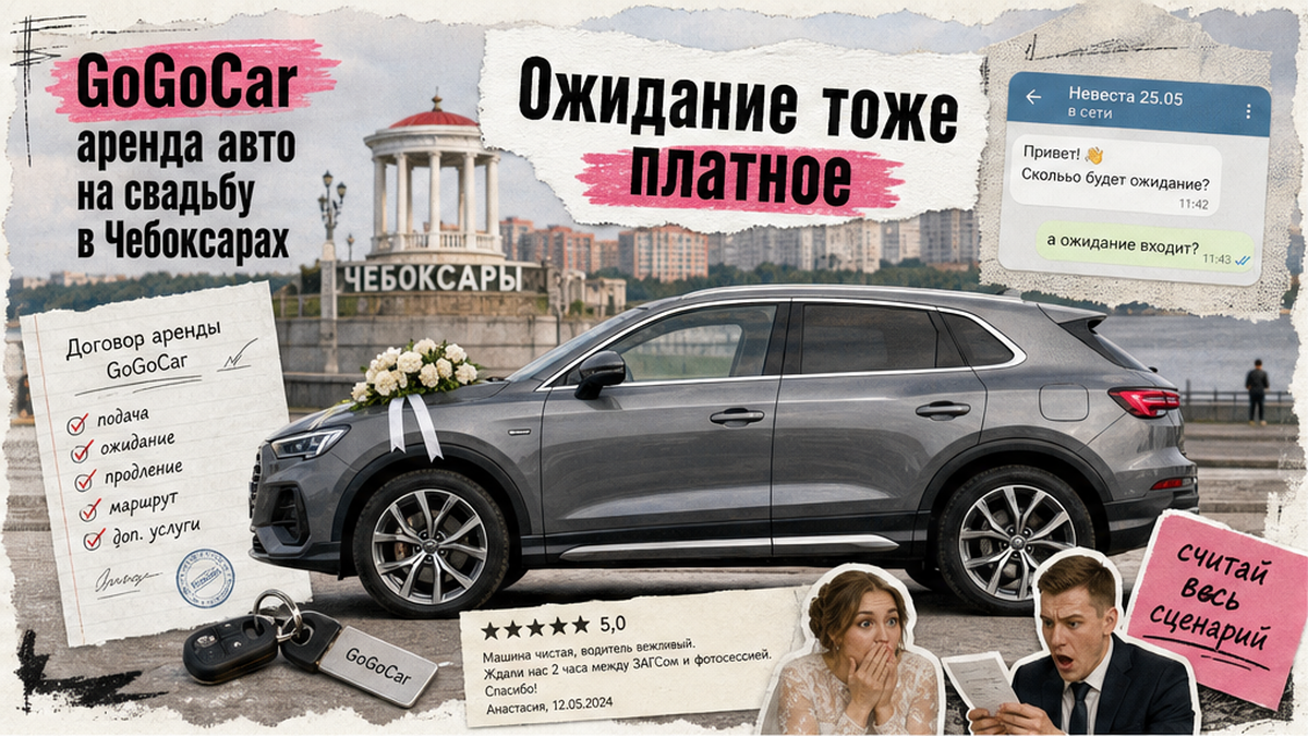 Аренда авто на свадьбу в Чебоксарах